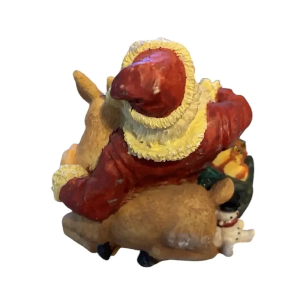 Vintage Santa Claus Figurine Stocking Hanger
